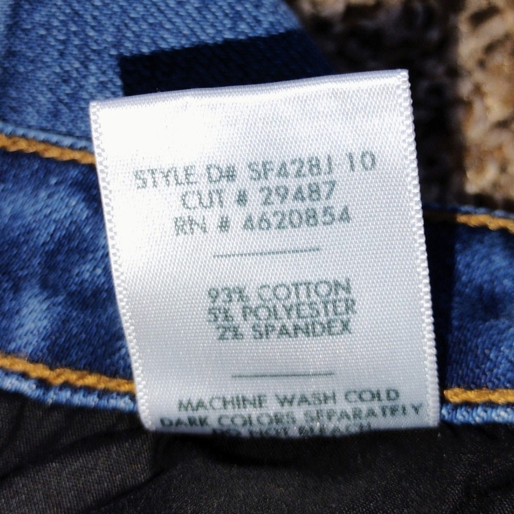 NWT Just Black Denim Wide-Leg High-Rise Jeans, Size 31, Dark Wash - Picture 6 of 6